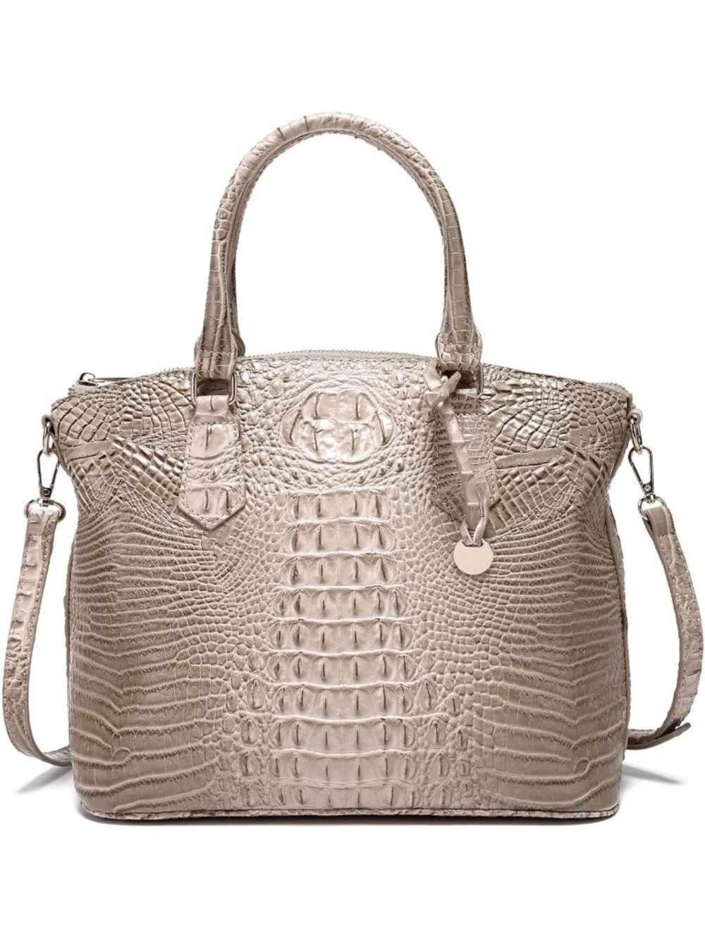 Stylish Crocodile Print Handbag for Women, Versatile Satchel Purse with Shoulder